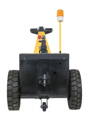 Vestil E-TUG-HD-100 electric powered tugger shown from an alternate angle