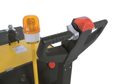 Vestil E-TUG-HD-180 electric powered tugger shown from an alternate angle