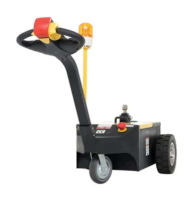 Vestil E-TUG-HD-30 electric powered tugger shown from an alternate angle