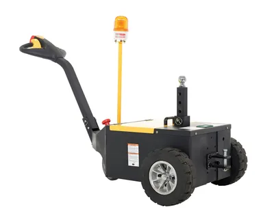 Vestil E-TUG-HD-30 electric powered tugger shown from an alternate angle