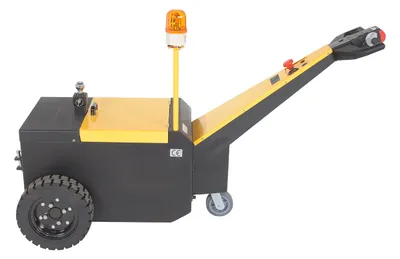 Vestil E-TUG-HD-70 electric powered tugger shown from an alternate angle