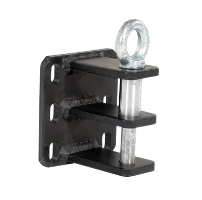Vestil Steel Double Pin Hitch For E-Tug-HD Models Black