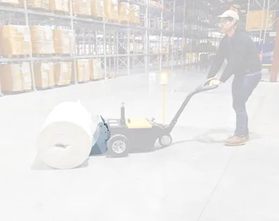Vestil E-TUG-HD-RP-20 electric powered tugger shown from an alternate angle