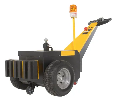 Vestil E-TUG-HD-RPB-19 electric powered tugger shown from an alternate angle