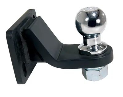 Vestil Steel Single Ball Hitch Mount 4 In. Length For E-Tug-HD Models Black
