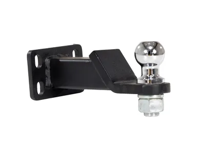 Vestil Steel Single Ball Hitch Mount 8 In. Length For E-Tug-HD Models Black