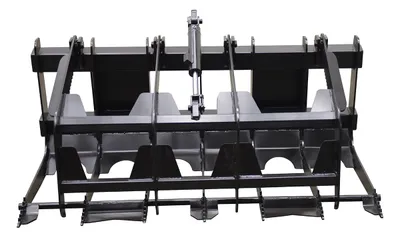 Vestil EA-SKGB-66 skid steer grab bucket shown from an alternate angle