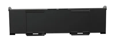 Vestil EA-SKSB-68-LP skid steer bucket shown from an alternate angle