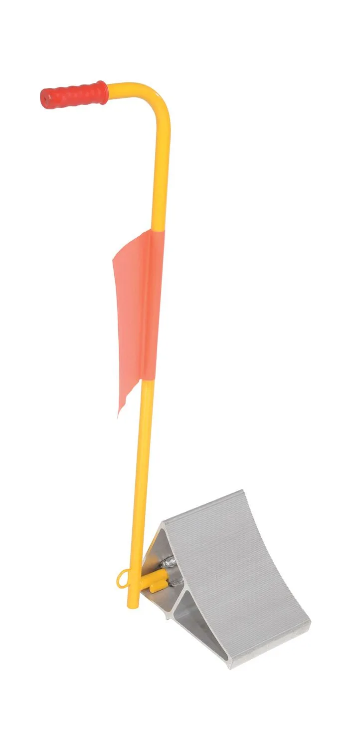 Vestil EALUM-7-H-FL ergo-handle wheel chock
