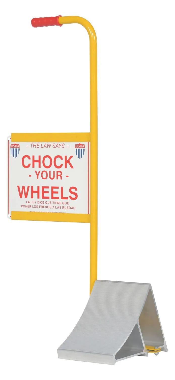 Vestil EALUM-7-HS aluminum wheel chock