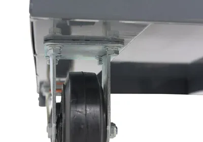 Vestil ECSPT-2436 steel platform truck (smooth or treadplate) shown from an alternate angle