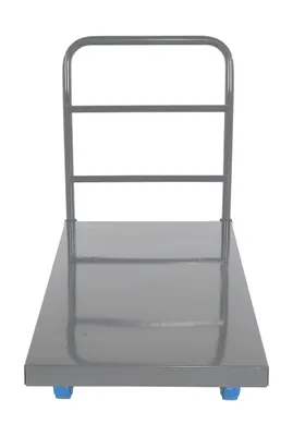 Vestil ECSPT-2448-C25C steel platform truck (smooth or treadplate) shown from an alternate angle
