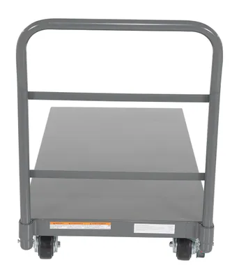 Vestil ECSPT-2448-C27A steel platform truck (smooth or treadplate) shown from an alternate angle