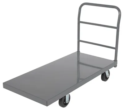 Vestil ECSPT-2448 steel platform truck (smooth or treadplate) shown from an alternate angle