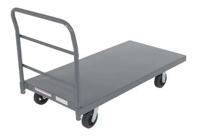 Vestil ECSPT-2754 steel platform truck (smooth or treadplate) shown from an alternate angle