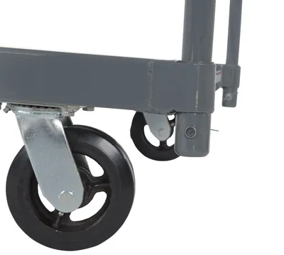 Vestil ECSPT-3060 steel platform truck (smooth or treadplate) shown from an alternate angle