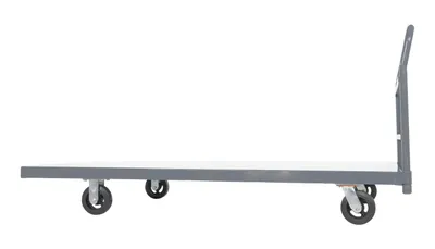 Vestil ECSPT-3672 steel platform truck (smooth or treadplate) shown from an alternate angle