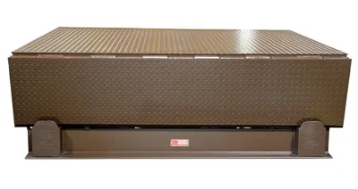Vestil EH-66-20 electric hydraulic dock leveler shown from an alternate angle