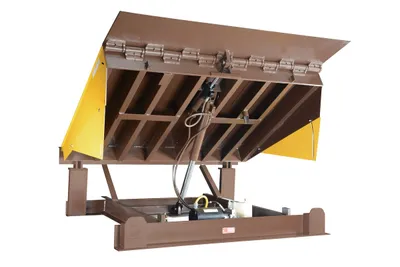 Vestil EH-66-20 electric hydraulic dock leveler shown from an alternate angle