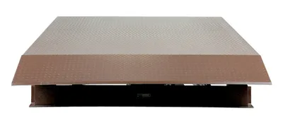 Vestil EH-68-25 electric hydraulic dock leveler shown from an alternate angle