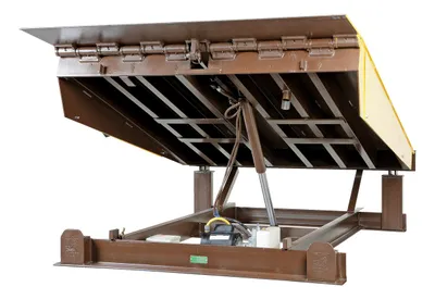 Vestil EH-68-25 electric hydraulic dock leveler shown from an alternate angle