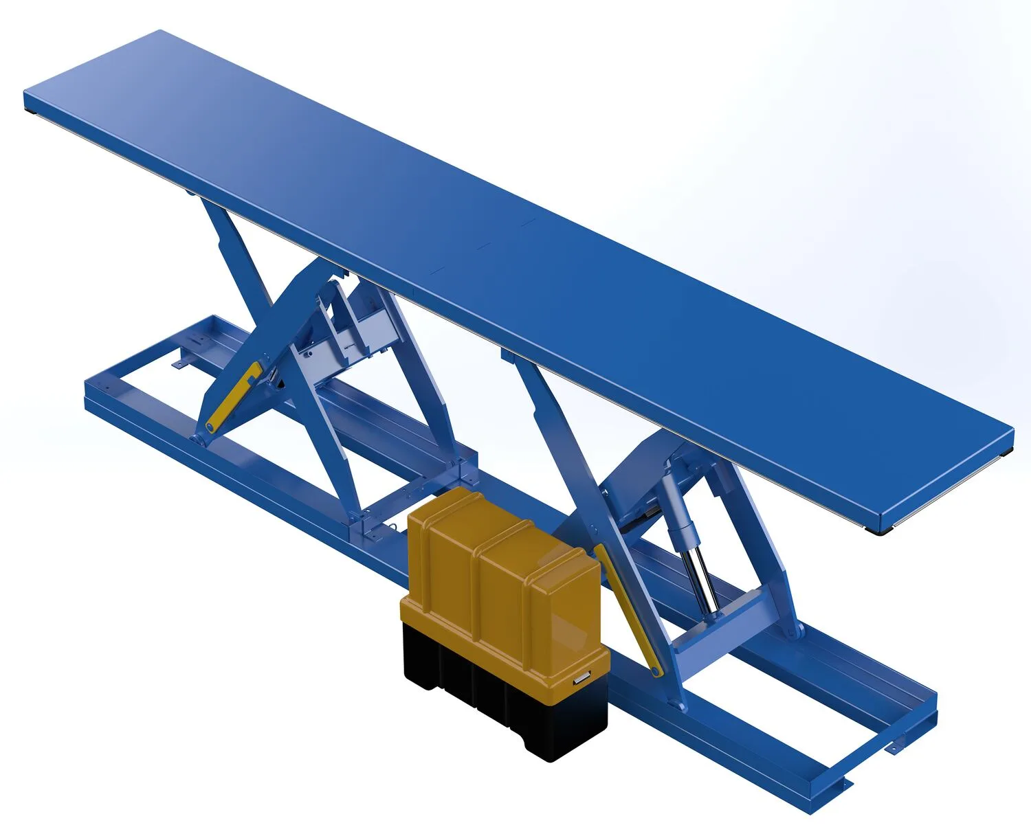 Vestil EHLT-TL-30180-2-58 electric hydraulic tandem lifting table