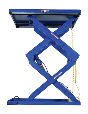 Vestil EHLTD-3-84 double scissor lift table shown from an alternate angle