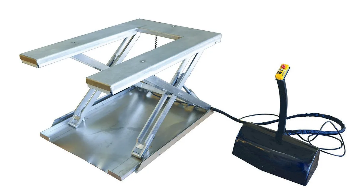Vestil EHU-12-SS low profile electric lift table