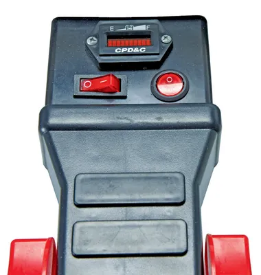 Vestil EMHC-2860-1 electric material handling cart shown from an alternate angle