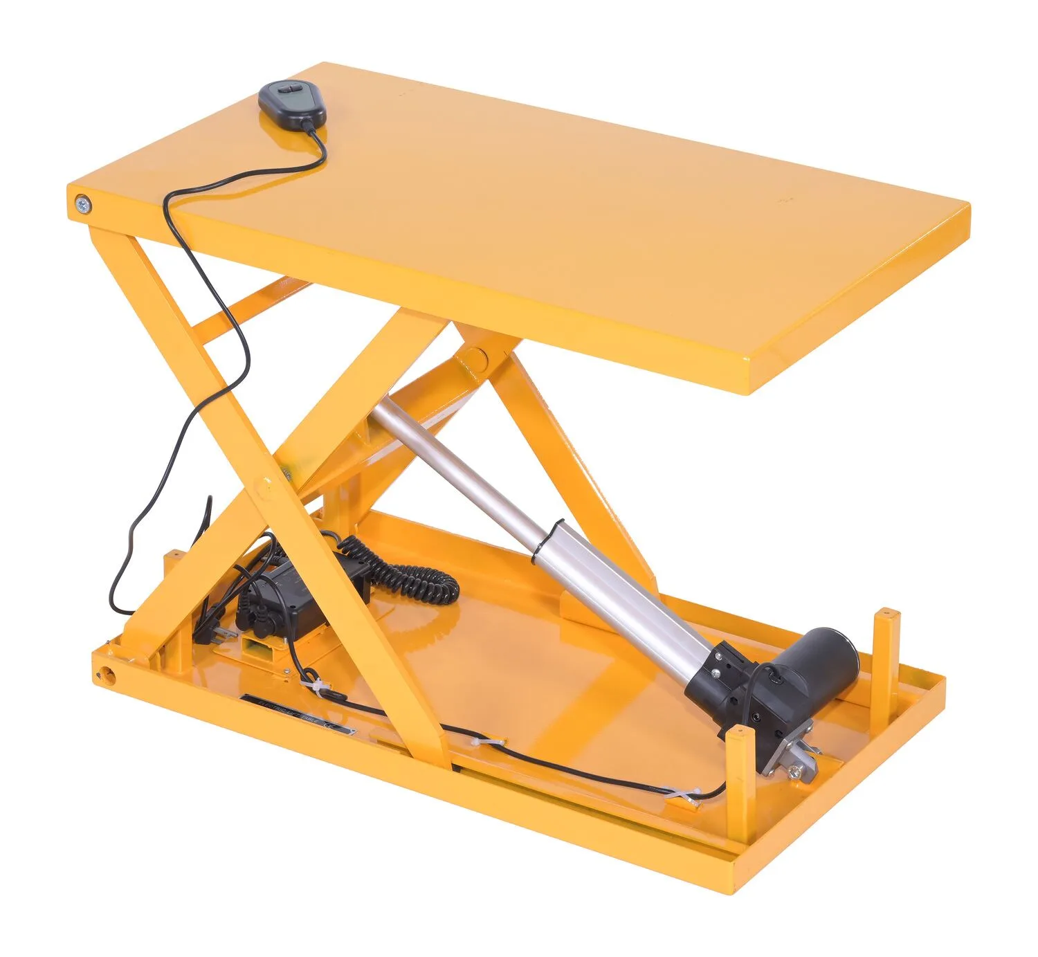Vestil EMLT-200 steel linear actuated scissor lift table
