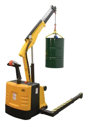 Vestil EPFC-25-AA electric powered floor crane shown from an alternate angle