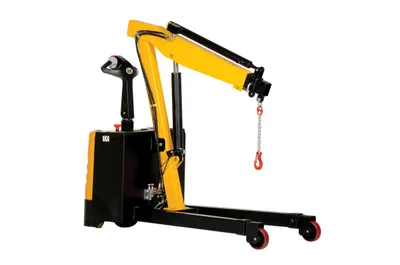 Vestil EPFC-25 electric powered floor crane shown from an alternate angle