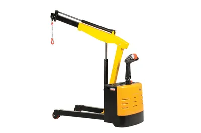 Vestil EPFC-25 electric powered floor crane shown from an alternate angle