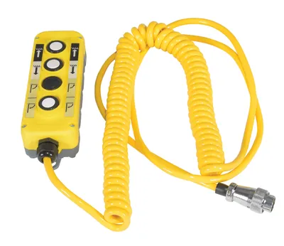 Vestil EPFC-HC electric powered floor crane shown from an alternate angle