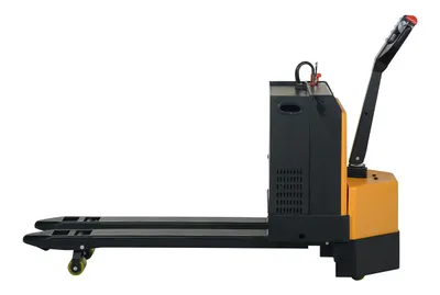 Vestil EPT-2048-45 fully powered electric pallet truck shown from an alternate angle