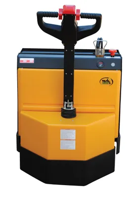 Vestil EPT-2748-45 fully powered electric pallet truck shown from an alternate angle