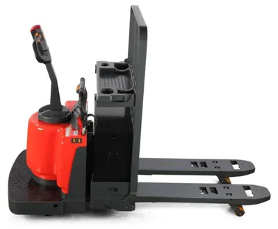 Vestil EPT-2748-60 fully powered electric pallet truck shown from an alternate angle