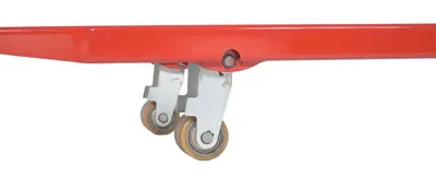 Vestil EPT-PGL-2045-30 low profile d-style self dumping hopper shown from an alternate angle