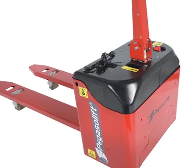 Vestil EPT-PGL-2045-30 low profile d-style self dumping hopper shown from an alternate angle