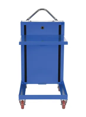 Vestil ETS-230 self-elevating spring table shown from an alternate angle