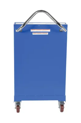 Vestil ETS-230 self-elevating spring table shown from an alternate angle