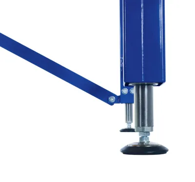 Vestil EWB-6030 manual adjustable ergonomic work benche shown from an alternate angle