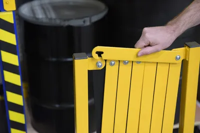 Vestil EXGATE-30-C expand-a-gate shown from an alternate angle