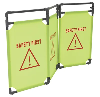Vestil FBR-3 folding fabric barrier