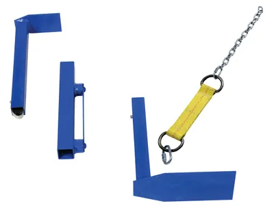 Vestil FDA-800 plastic & fiber drum adapters and other upgrade shown from an alternate angle
