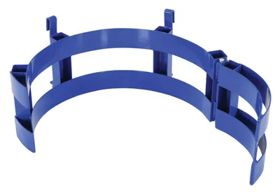 Vestil FDC-30 plastic & fiber drum adapters and other upgrade shown from an alternate angle