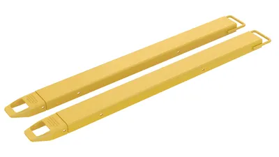 Vestil Steel Fork Extensions 4 In. x 60 In. 4000 Lb. Capacity Yellow