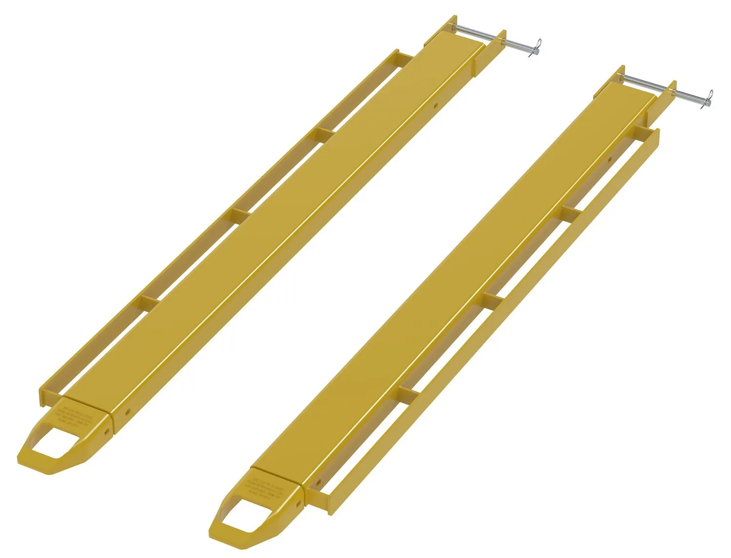 Vestil FE-4-72-P-LR fork extensions with side brackets for load strap