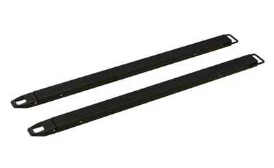 Vestil Steel Fork Extensions 4 In. x 84 In. 4000 Lb. Capacity Black