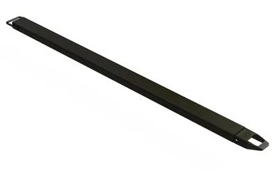 Vestil Steel Single Fork Extension 4 In. x 96 In. 4000 Lb. Capacity Black